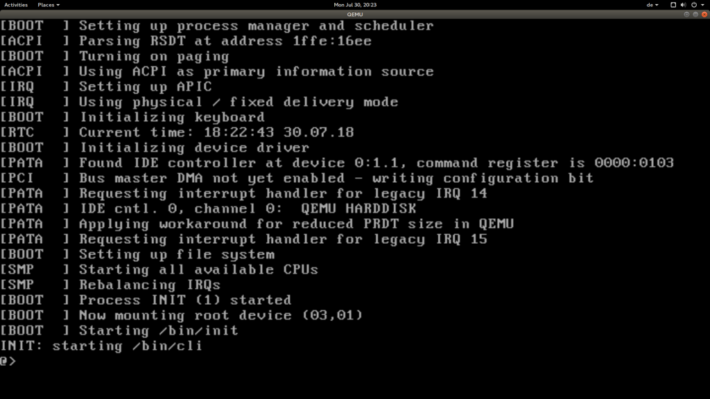 Get your kernel going – the boot process – LeftAsExercise