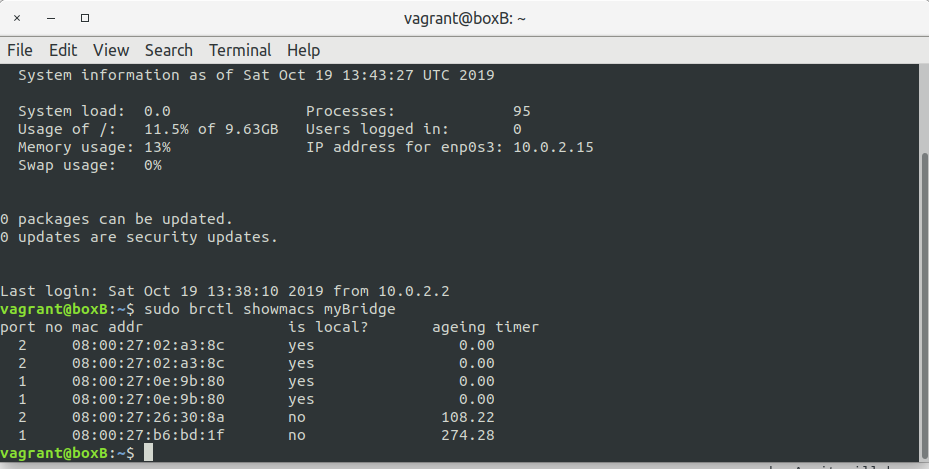Virtual networking labs – more on bridges – LeftAsExercise